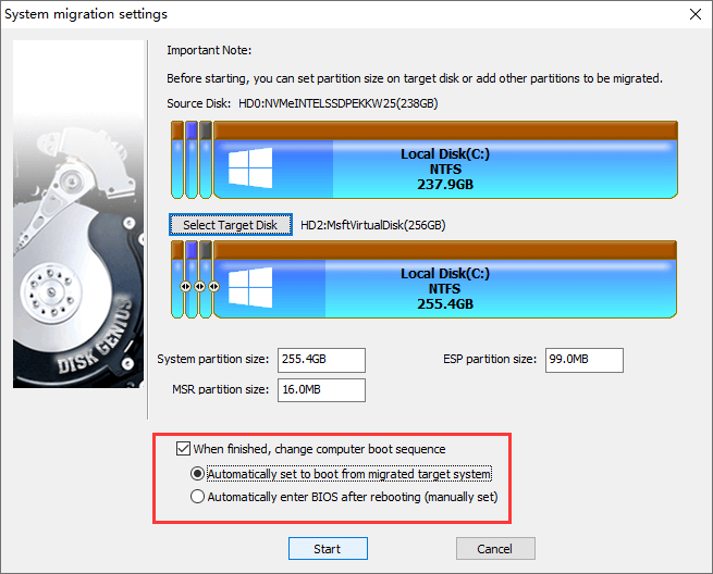 Transfer Windows 10 from HDD to SSD