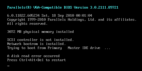 disk read error recovery files