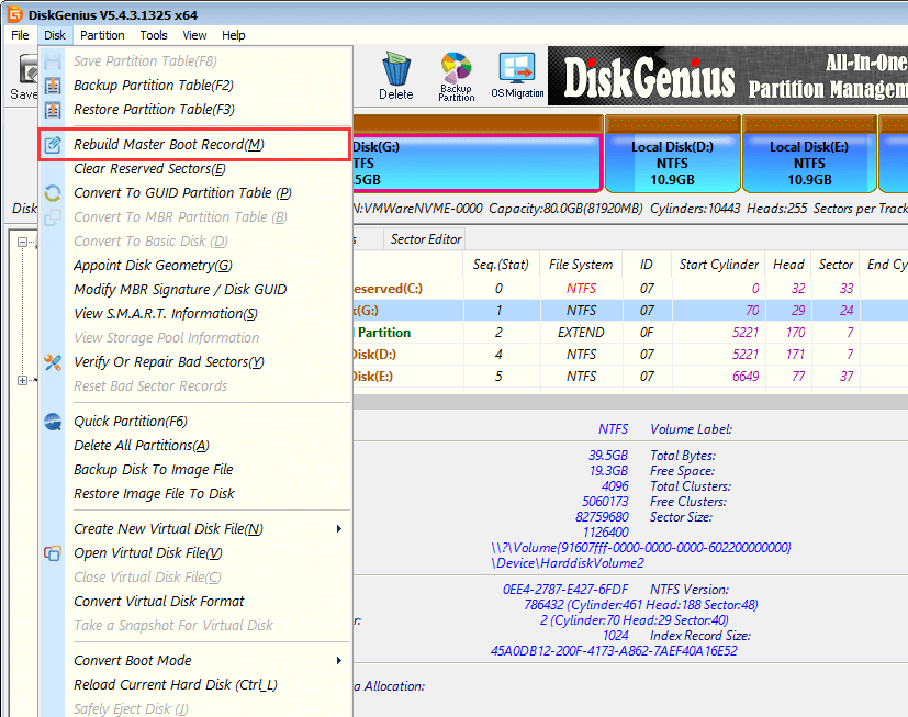 A disk read error occurred Press Ctrl + Alt + Del to restart