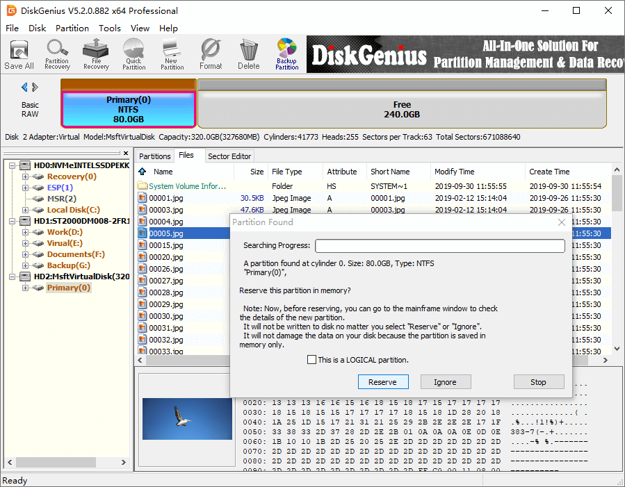 recover NTFS partition