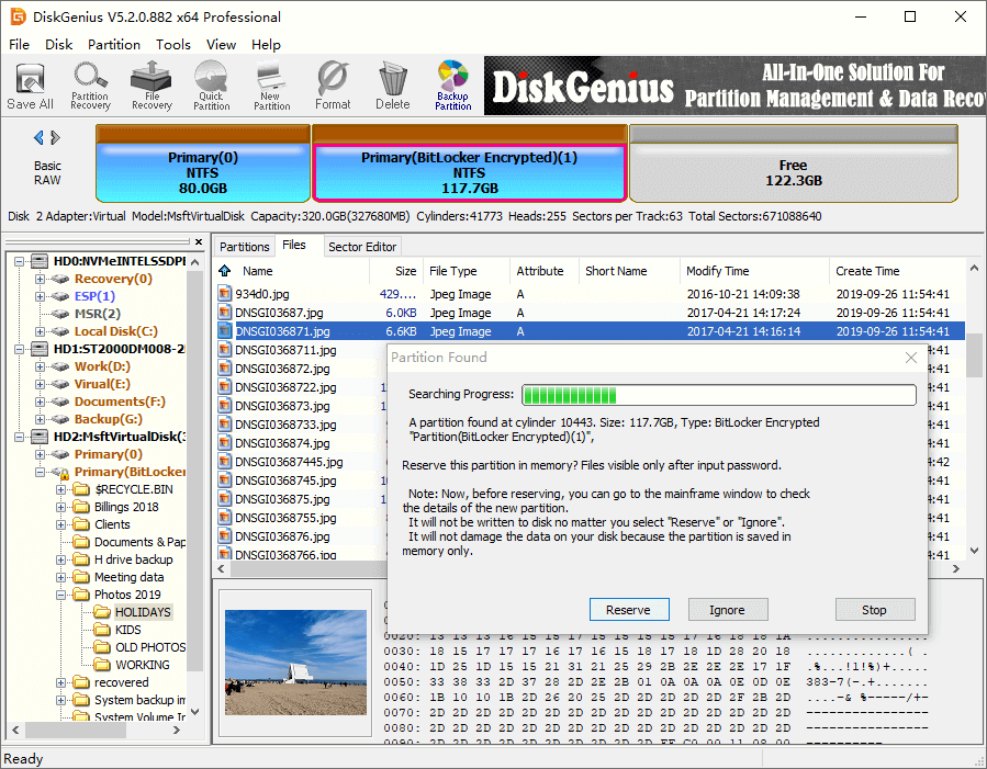 recover lost partition