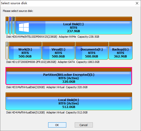 Clone BitLocker drive