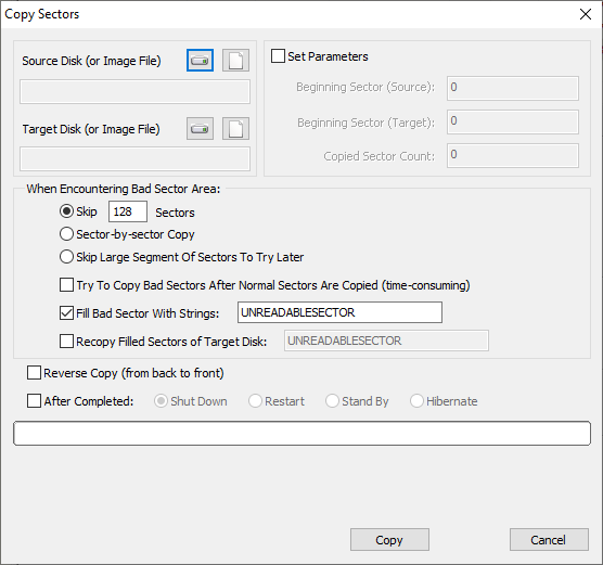 drive is not accessible the parameter is incorrect