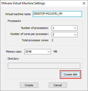 vmware workstation number of cores per processor