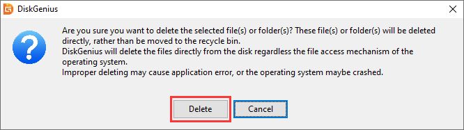 Delete Corrupted Files