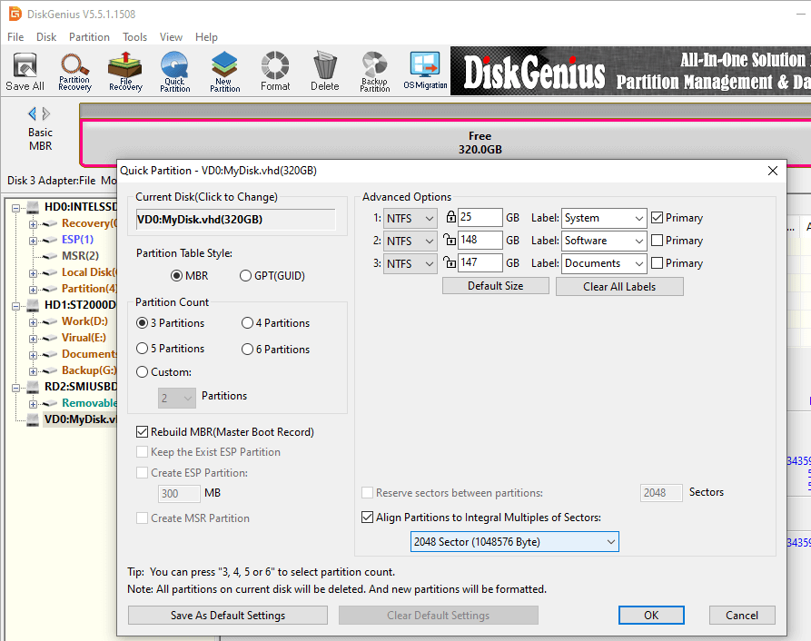 Convert Physical Disk to VHD