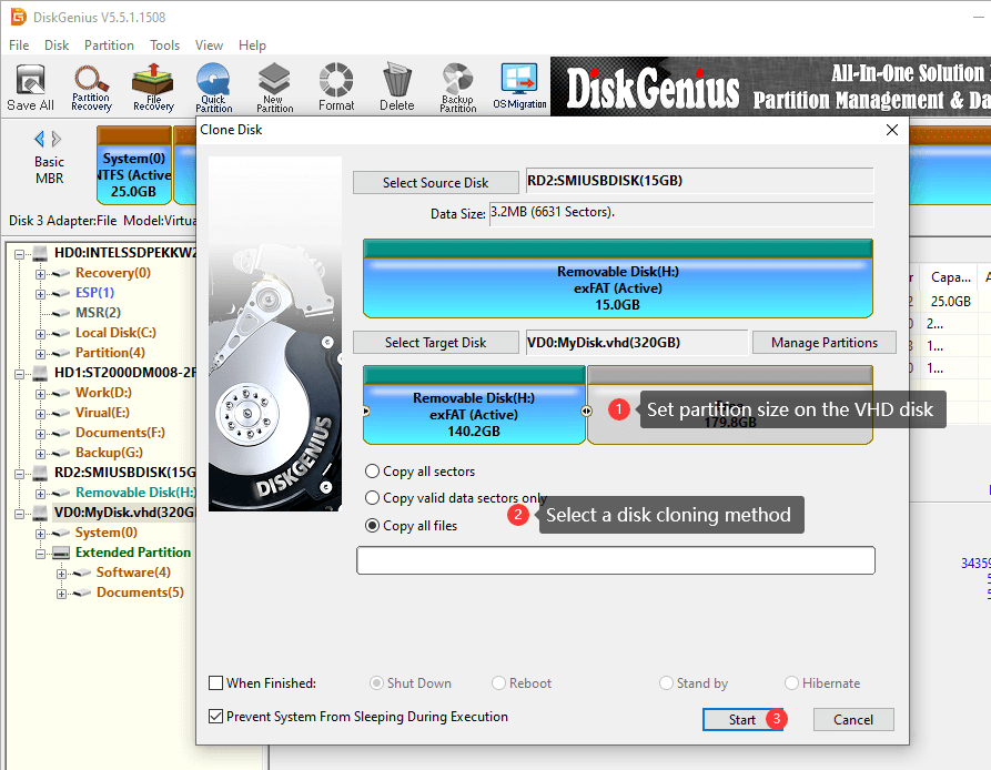 Convert Physical Disk to VHD