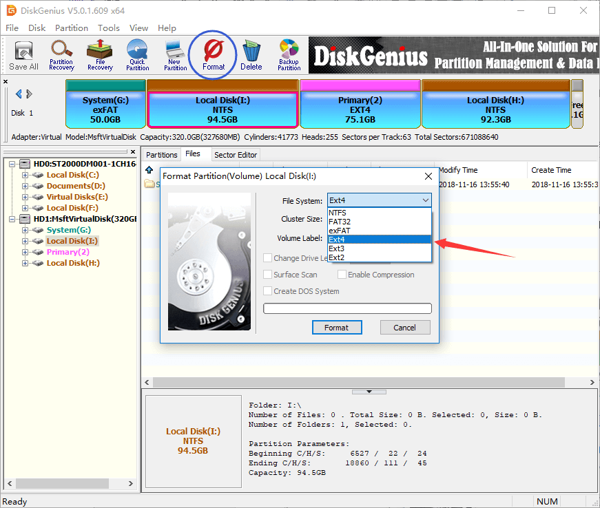 format SD card