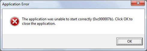 Fix The Application Was Unable To Start 0xc000007b Error In