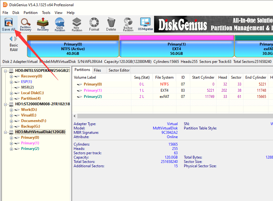 external hard drive unallocated