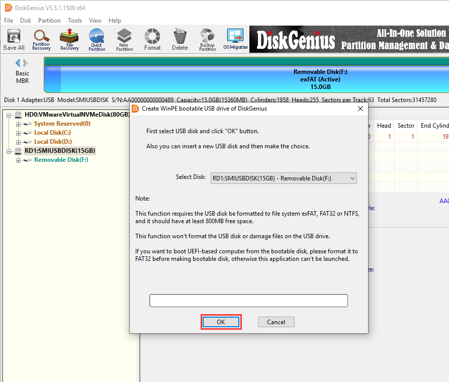 Windows cannot format the system partition on this disk