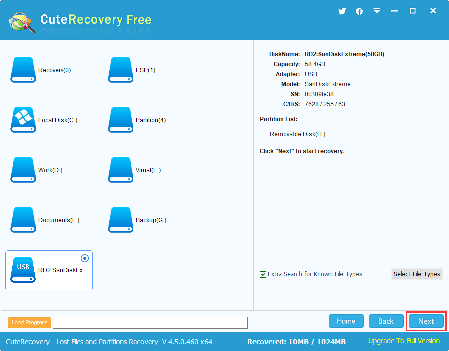 USB Partition Recovery