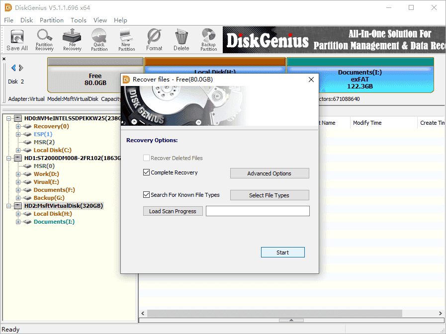 unallocated hard drive