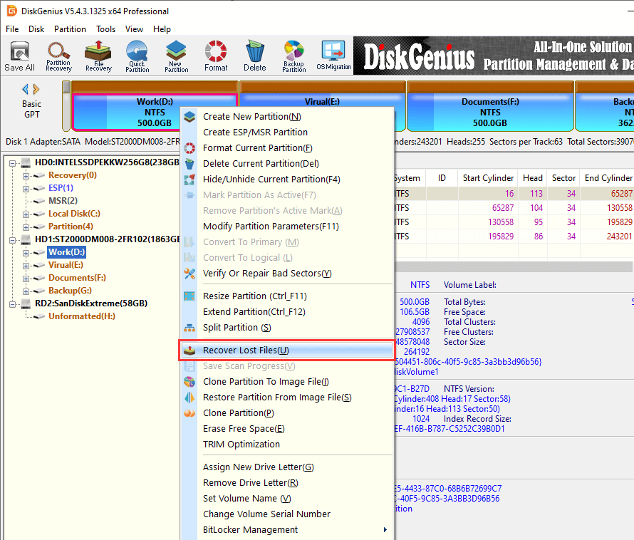 deleted files not in Recycle Bin