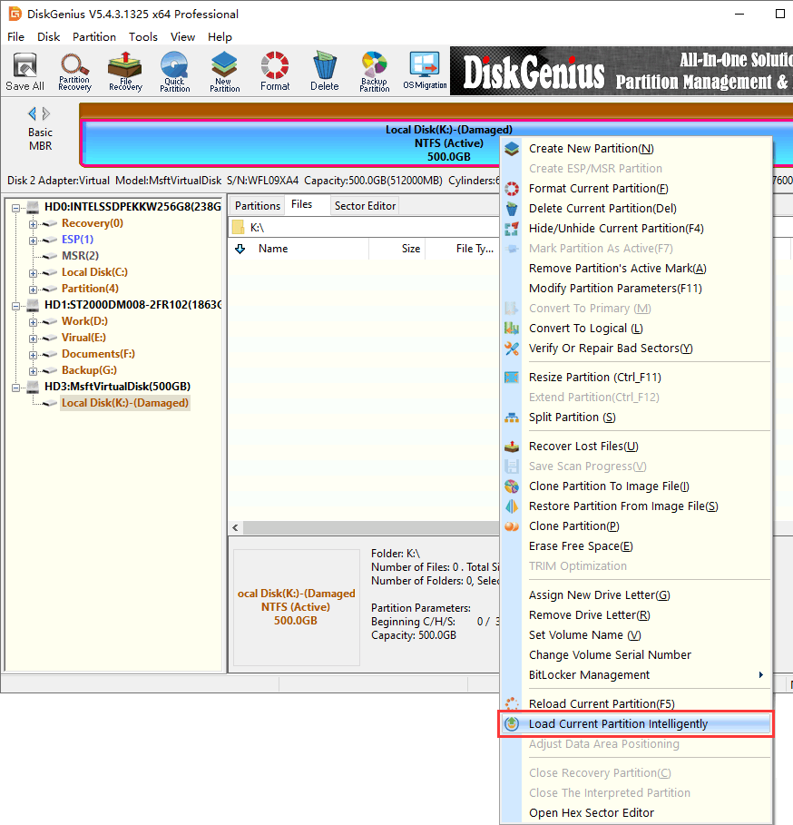RAW Partition Recovery