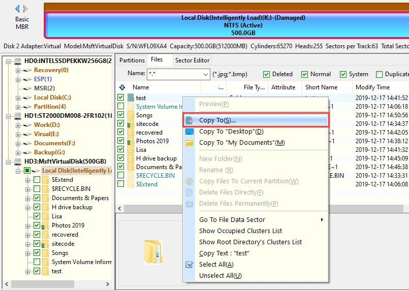 RAW hard drive recovery