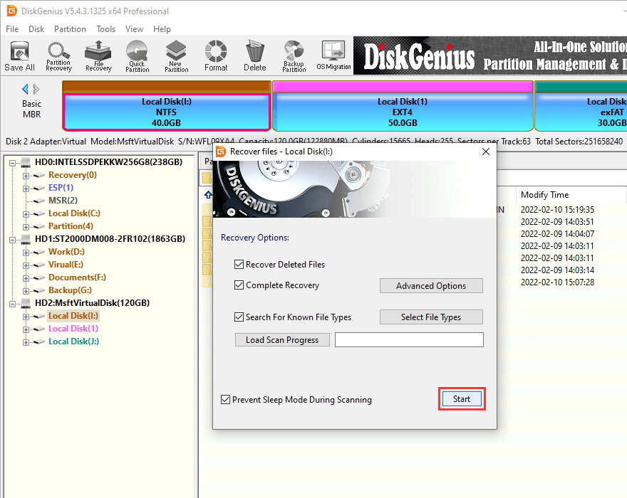 scanning and repairing drive c 100 complete