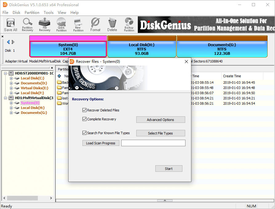 recover formatted partition