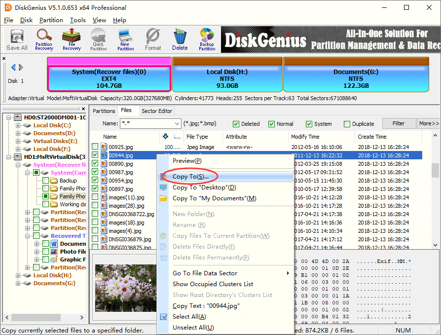 HDD partition recovery