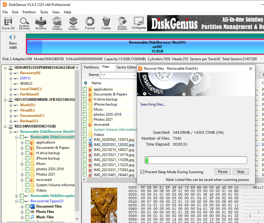 recover photos from corrupted SD card