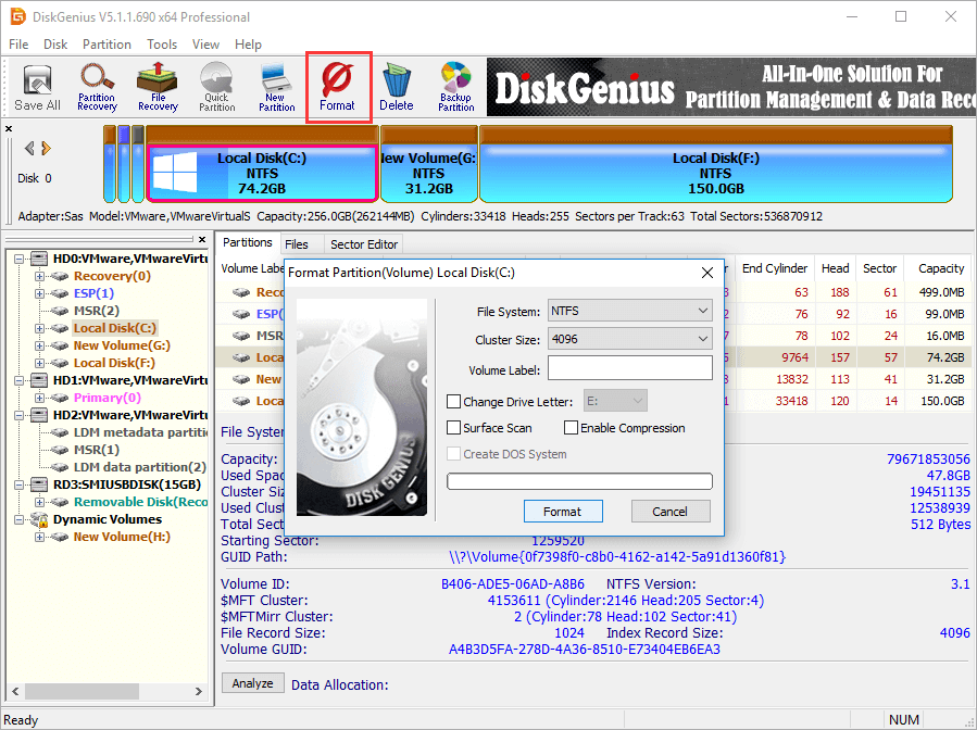 reformat hard drive