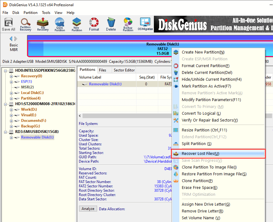 recover corrupted USB drive