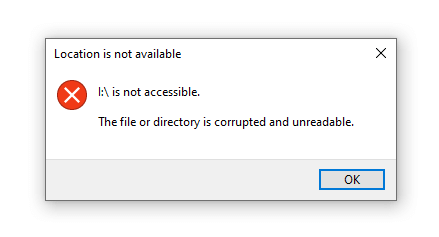 external hard drive corrupted and unreadable fix