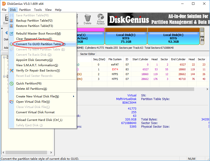 types of disk formatting