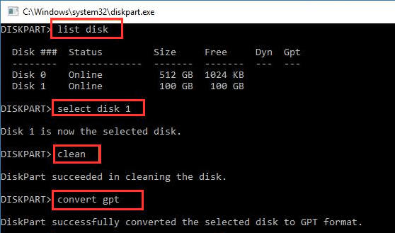 Срф пзе. MBR to GPT diskpart. GPT win 4. Diskpart select Disk convert GPT.