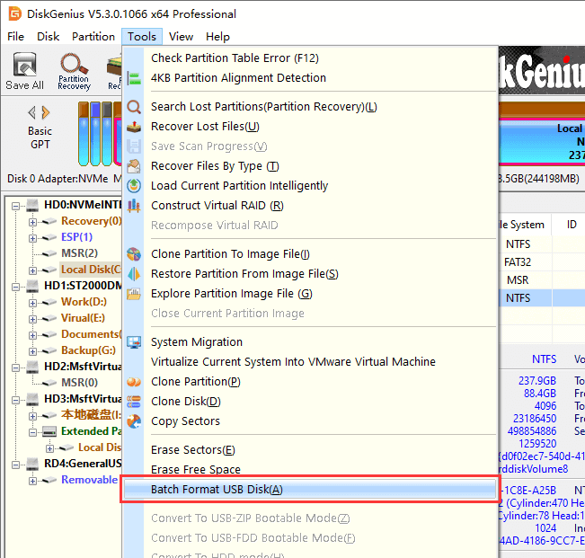 Batch Format USB Disk