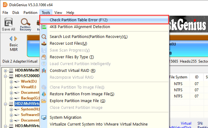 DiskGenius Features on Disk Partition Management