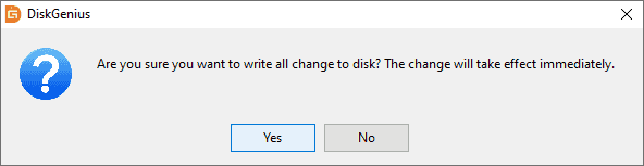 delete all partitions