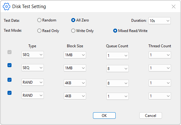 Disk Speed Test