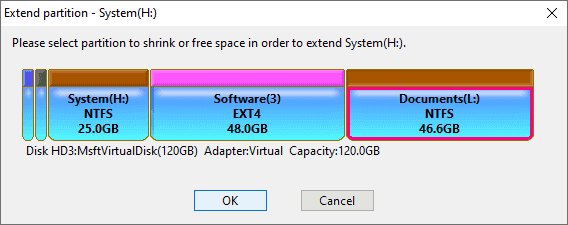 Extend Partition