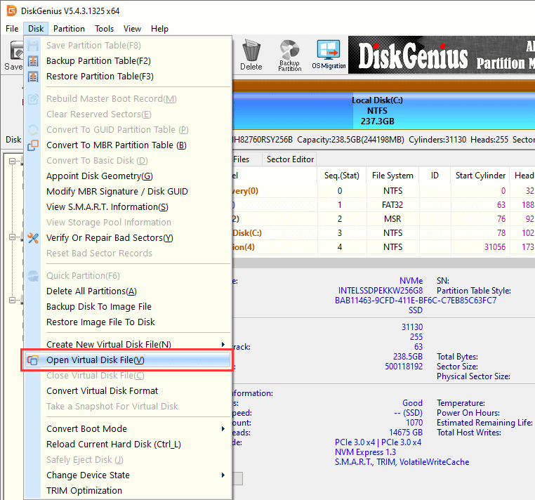 VMDK recovery tool