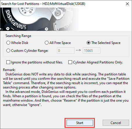 restore deleted partition windows 10