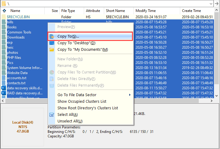 recover lost NTFS partition