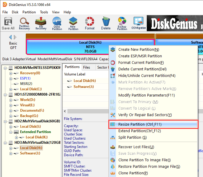 disk partition software free