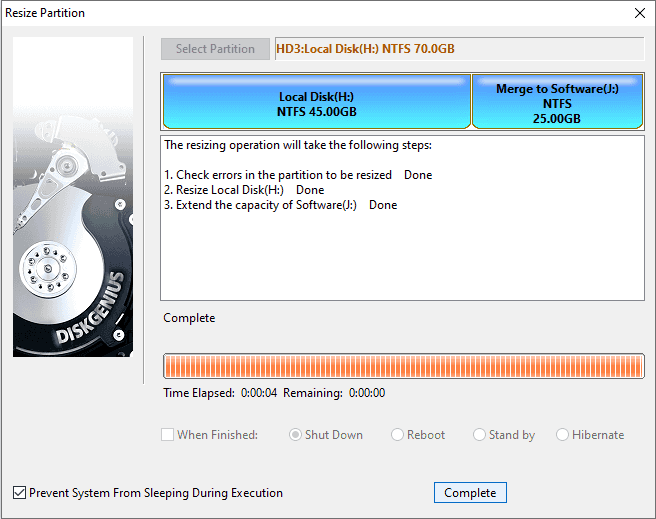 There Is Not Enough Space Available on The Disk to Complete This Operation