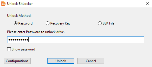 unlock BitLocker